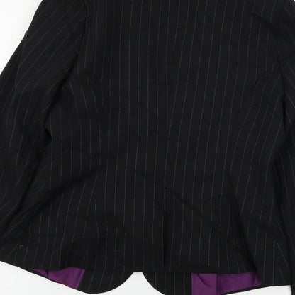Preloved Atmosphere  Womens Black   Jacket Sport Coat Size 12 - Label