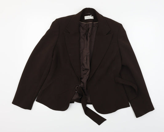 Wallis  Womens Brown Paisley  Jacket Blazer Size 12