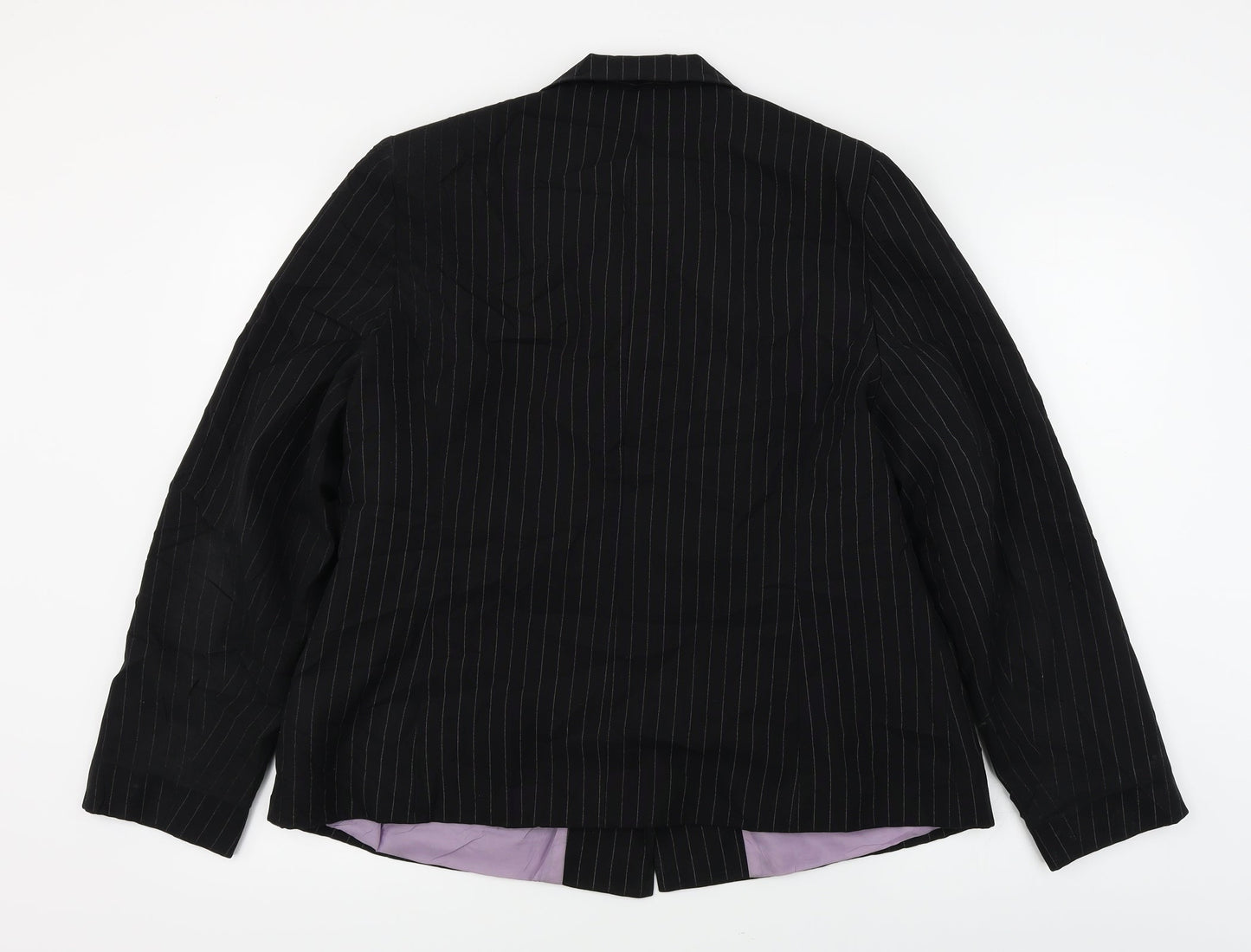 Preworn  Womens Black   Jacket Blazer Size 18