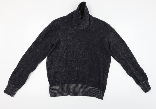 H&M Womens Black   Pullover Jumper Size L
