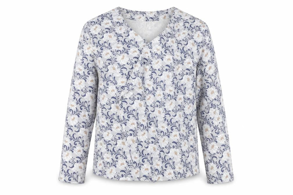 New Look  Womens Grey Floral  Jacket Blazer Size 10