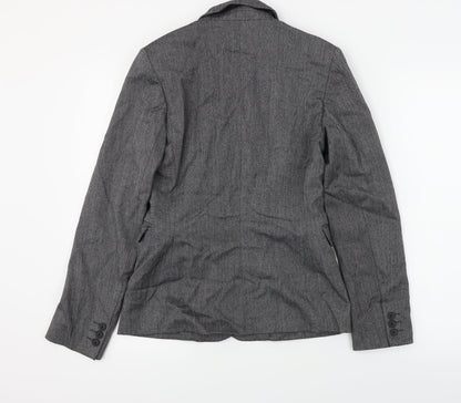 Preloved Mexx  Womens Grey   Jacket Blazer Size 10 - Back