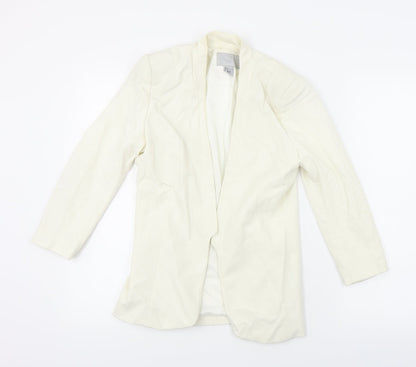 H&M  Womens Ivory   Jacket Blazer Size 6