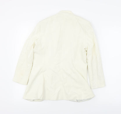 H&M  Womens Ivory   Jacket Blazer Size 6