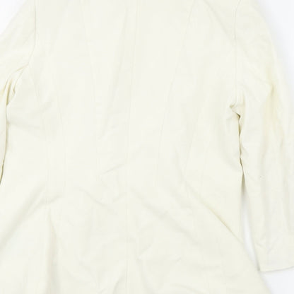 H&M  Womens Ivory   Jacket Blazer Size 6