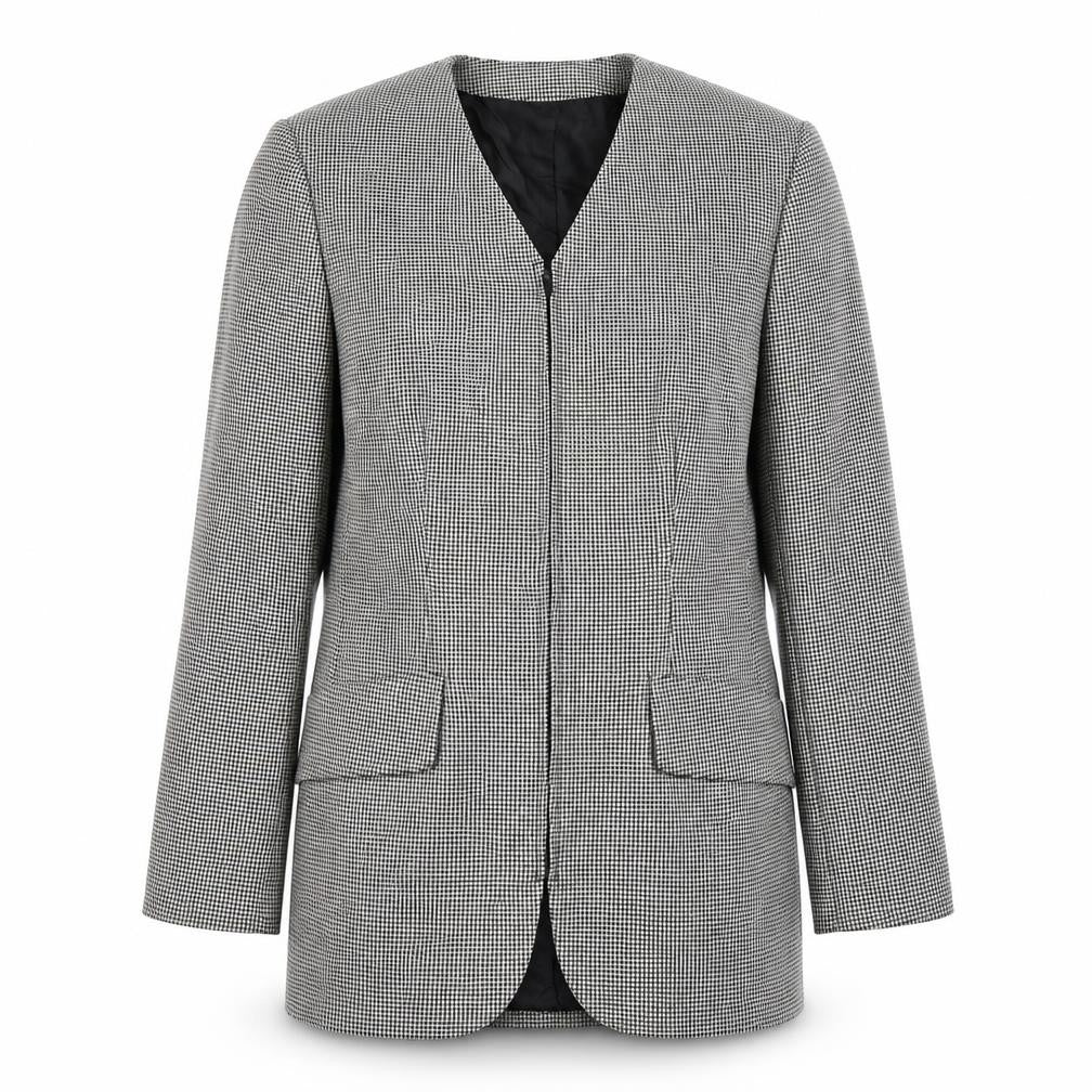 planet Womens Grey Check  Jacket Coat Size 8