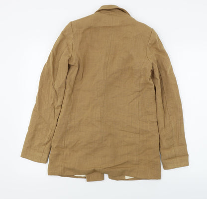 H&M  Womens Brown   Jacket Blazer Size 8