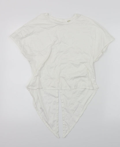 Preloved Jack Wills  Womens White   Basic T-Shirt Size 6 - Front