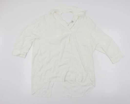 river island  Womens White   Basic Blouse Size 10