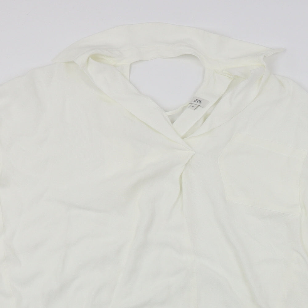 river island  Womens White   Basic Blouse Size 10