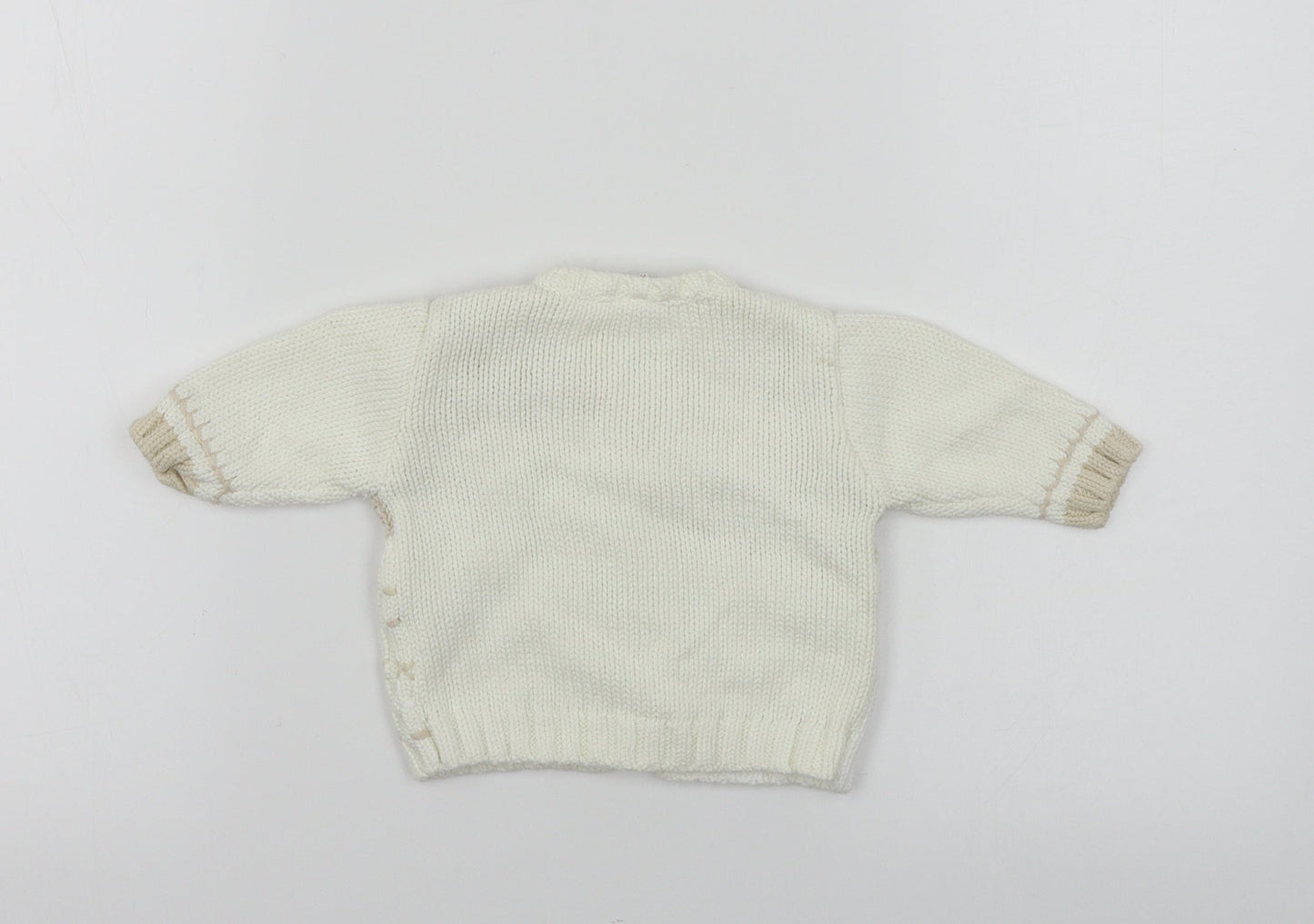 NEXT  Boys Ivory Paisley  Pullover Jumper Size 0-3 Months