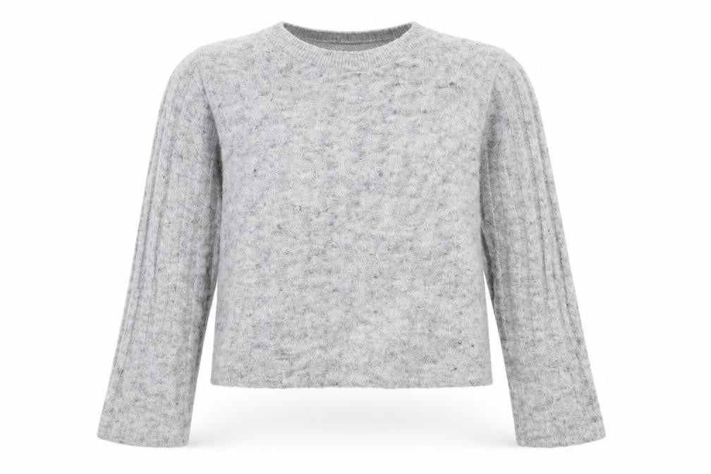 H&M Womens Grey  Knit Pullover Jumper Size M