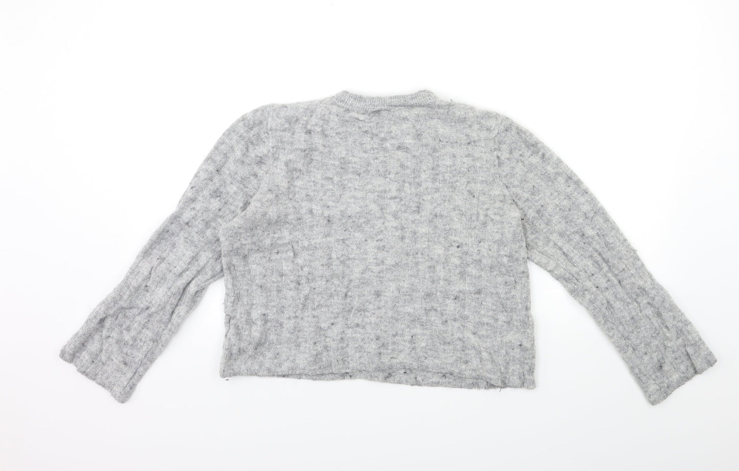 H&M Womens Grey  Knit Pullover Jumper Size M