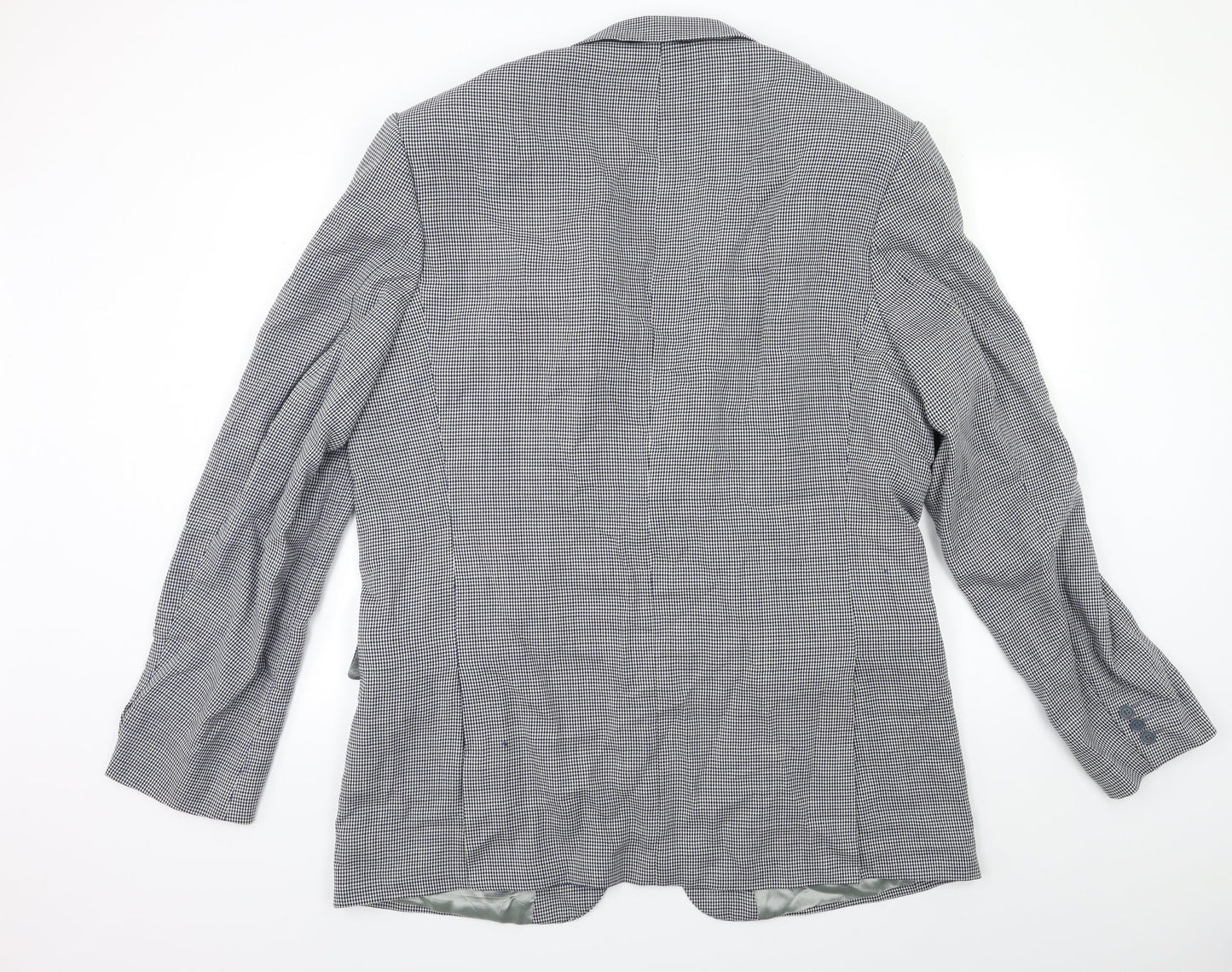 Preworn Mens Blue Check  Jacket Suit Jacket Size 42