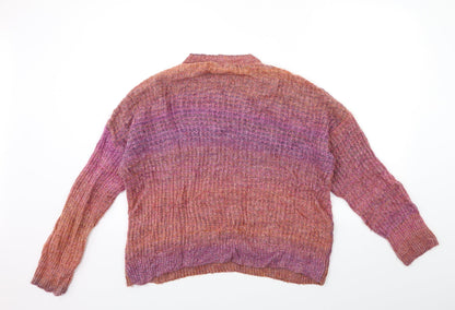 Topshop Womens Purple  Knit Pullover Jumper Size 8