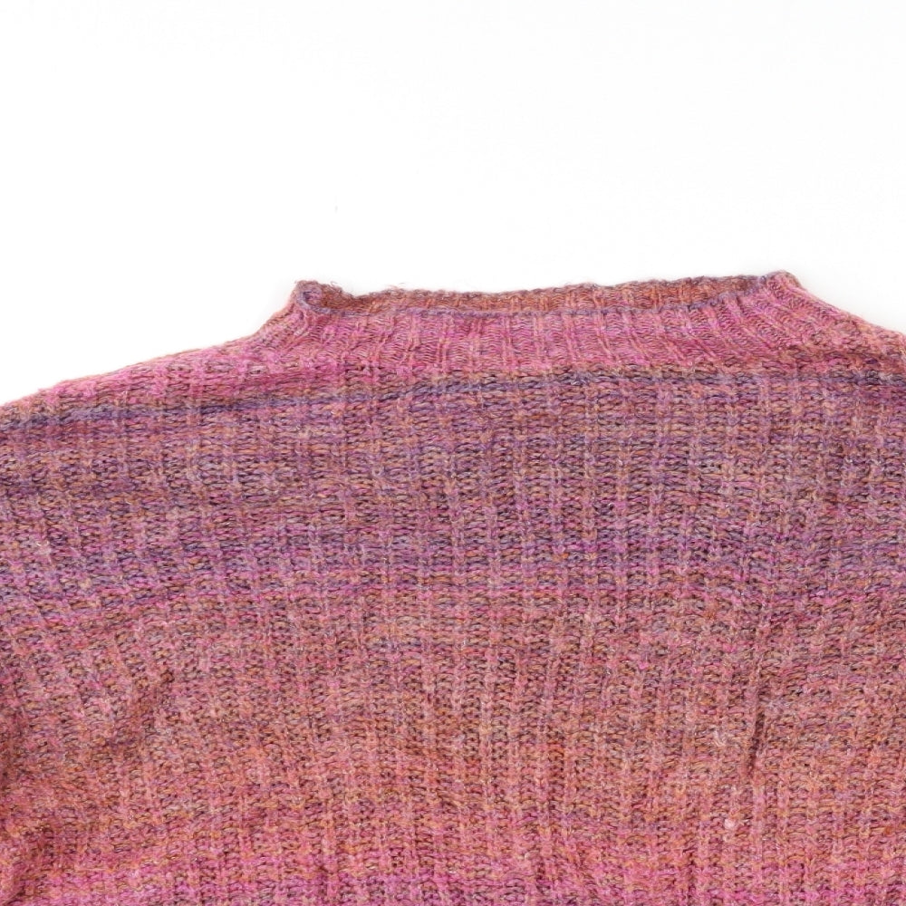 Topshop Womens Purple  Knit Pullover Jumper Size 8
