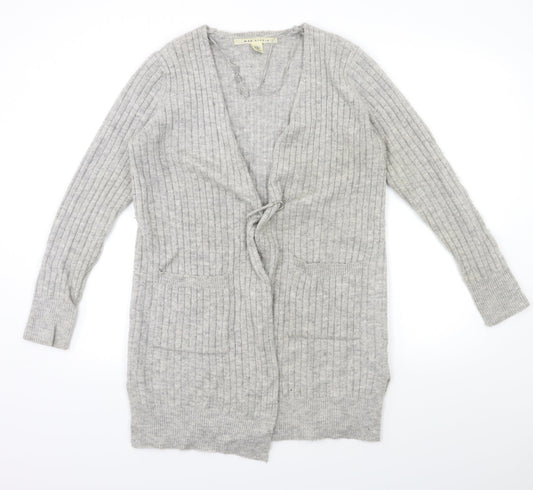 Max Studio Womens Grey  Knit Cardigan Jumper Size M