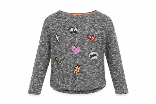 H&M Girls Grey  Knit Pullover Jumper Size 13 Years