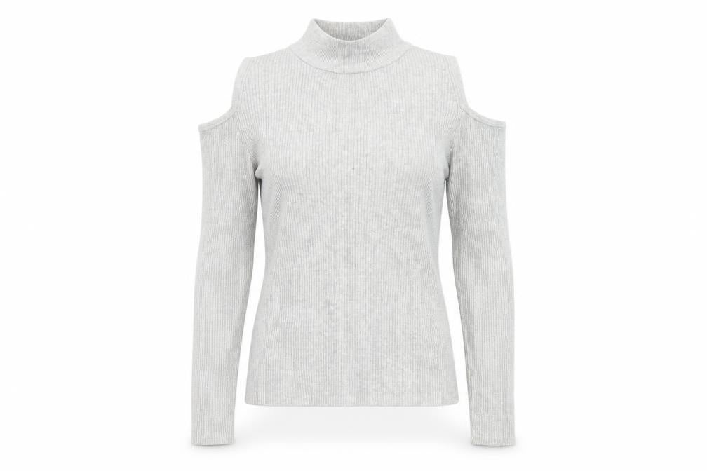 Atmosphere Womens Grey   Pullover Jumper Size 10  - Open Shoulder