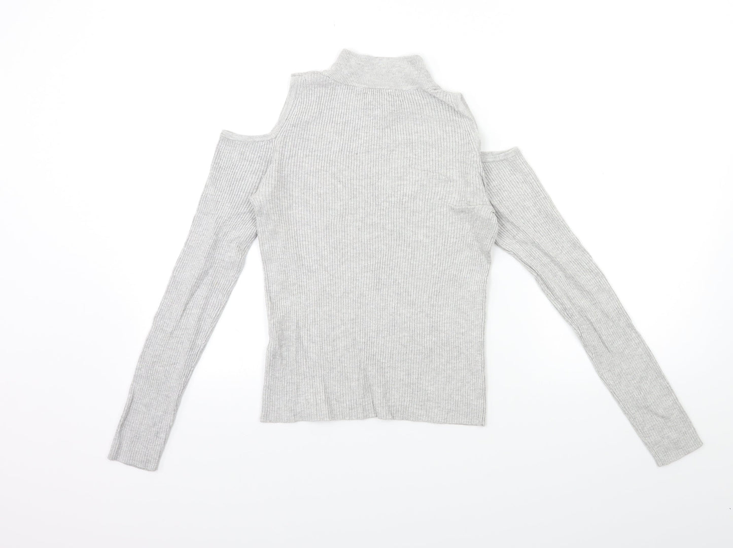 Atmosphere Womens Grey   Pullover Jumper Size 10  - Open Shoulder