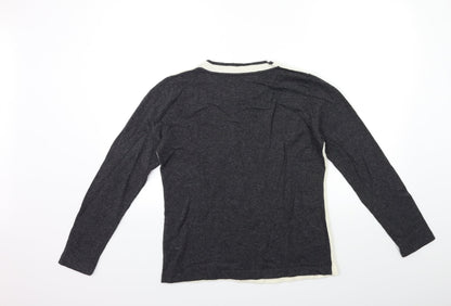Preloved BUGLIONE Womens Grey  Knit Pullover Jumper Size M - Back