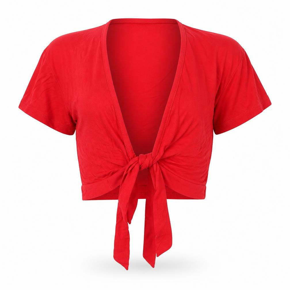 Boohoo Womens Red   Basic Blouse Size 6