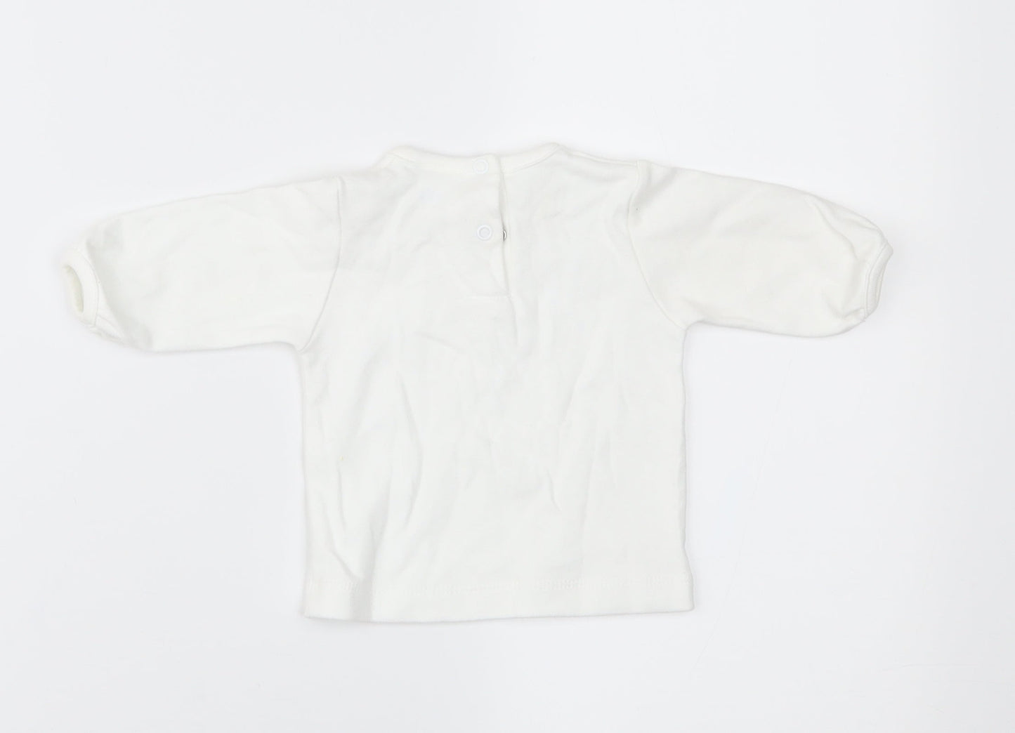 Jandelion Baby White   Basic T-Shirt Size 0-3 Months