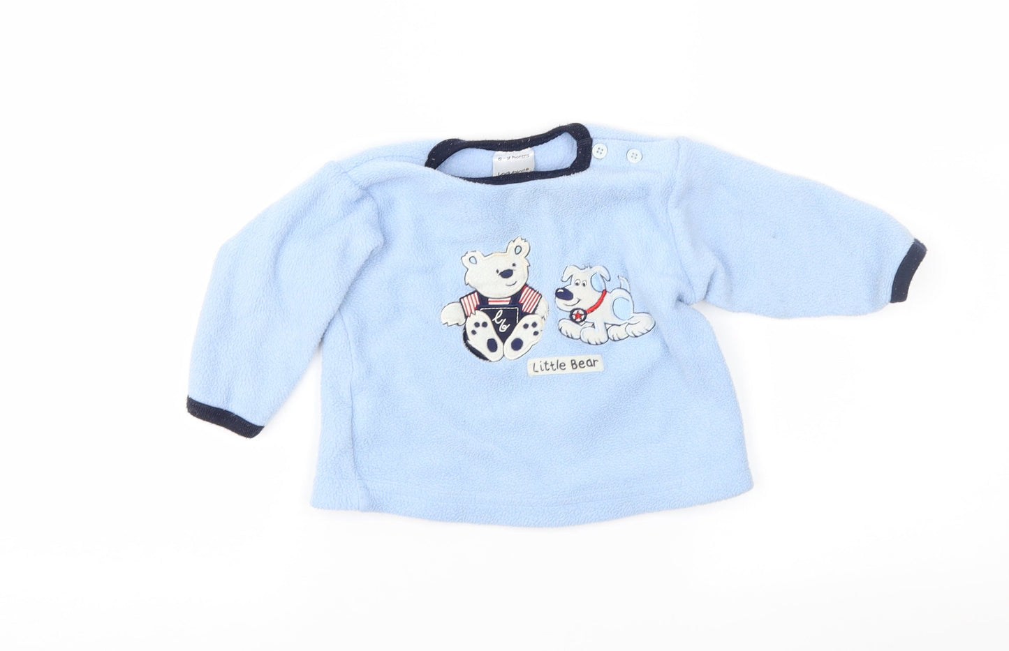 M&Co Boys Blue  Fleece Jacket  Size 6-9 Months