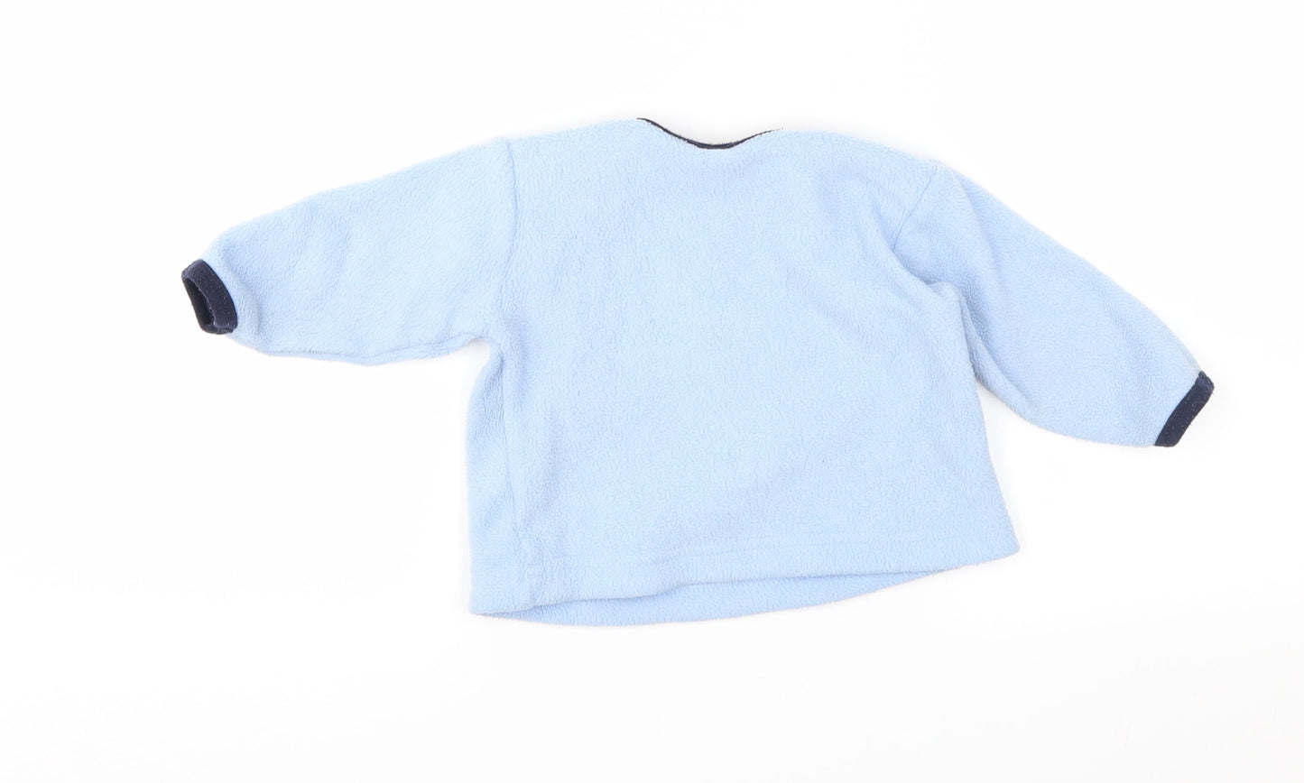 M&Co Boys Blue  Fleece Jacket  Size 6-9 Months