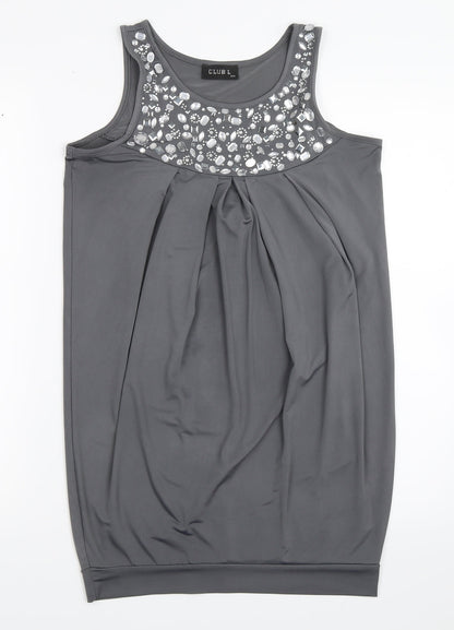Preloved Club L Womens Grey   Basic Blouse Size S - Front