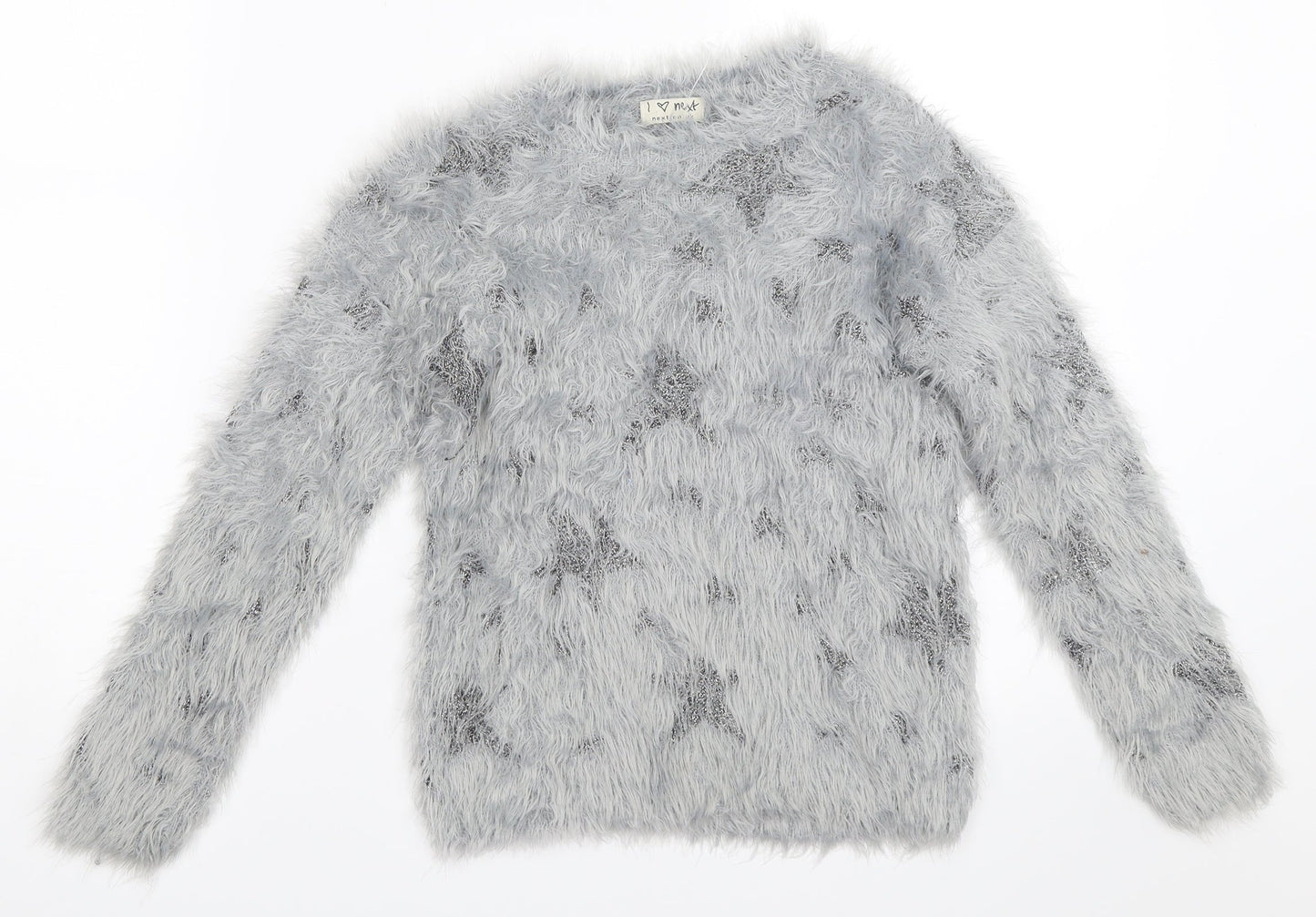 NEXT Girls Grey   Pullover Jumper Size 8 Years