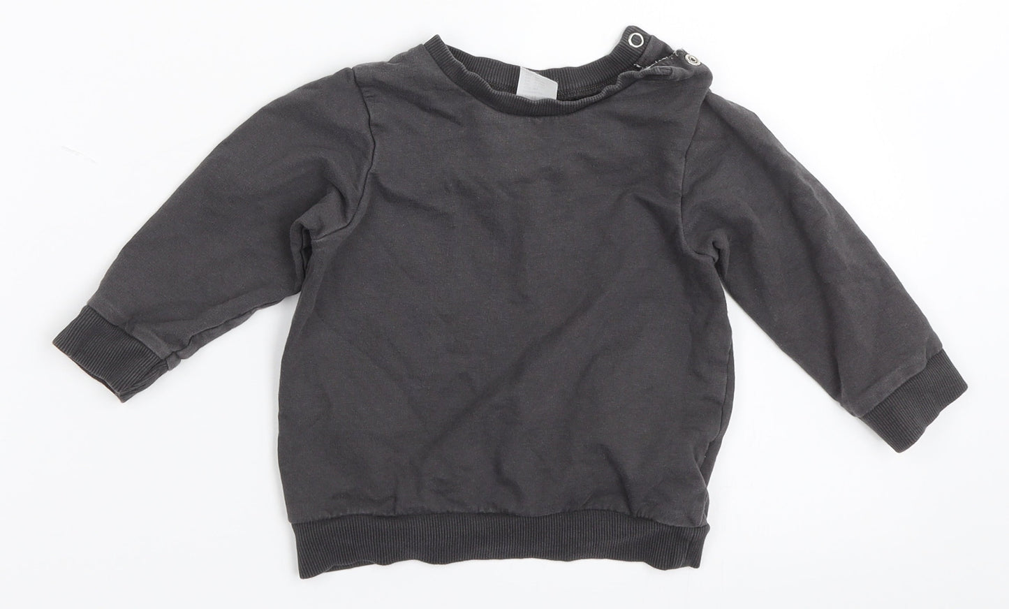 H&M Boys Grey   Pullover Jumper Size 9-12 Months