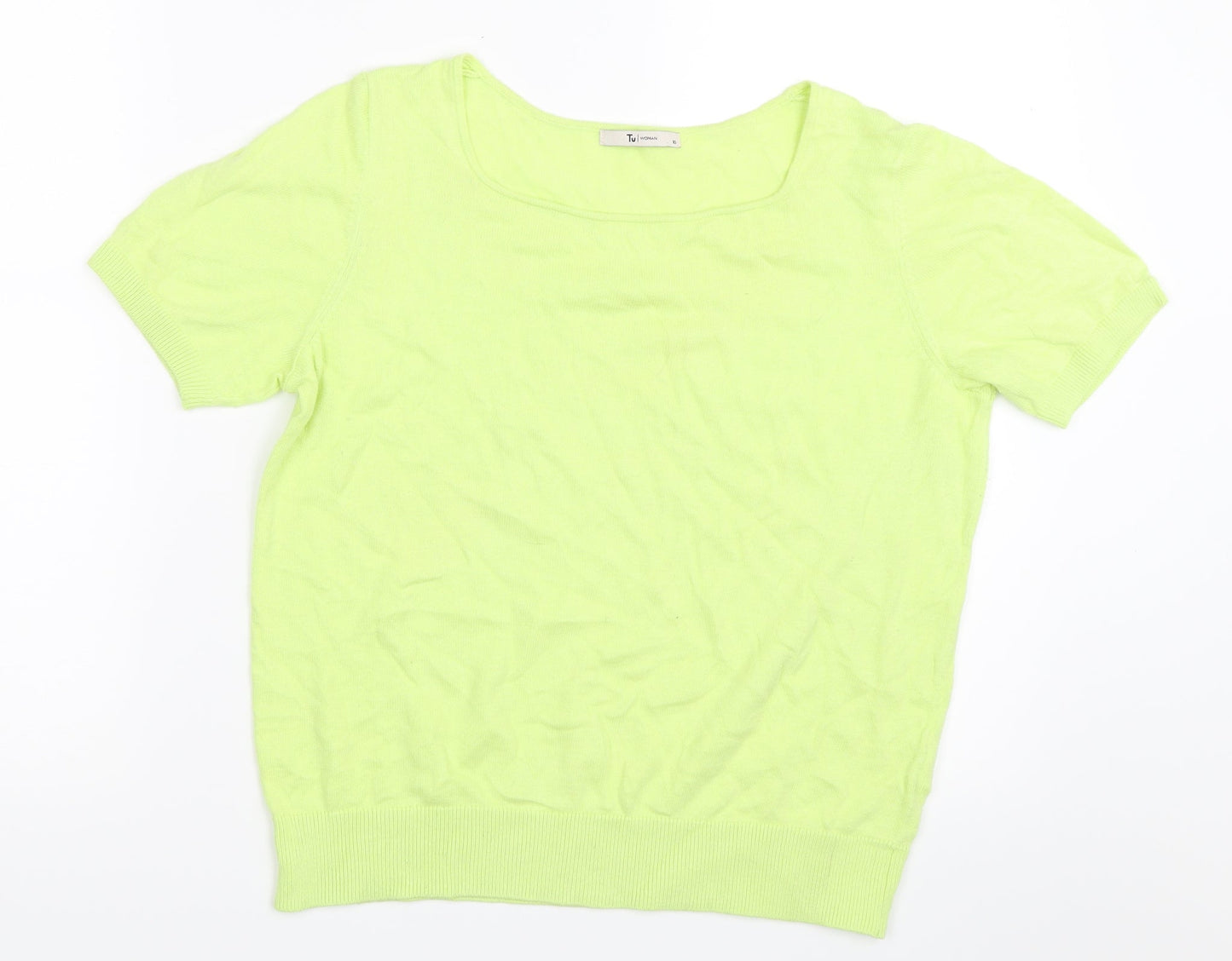TU Womens Green   Pullover Jumper Size 10