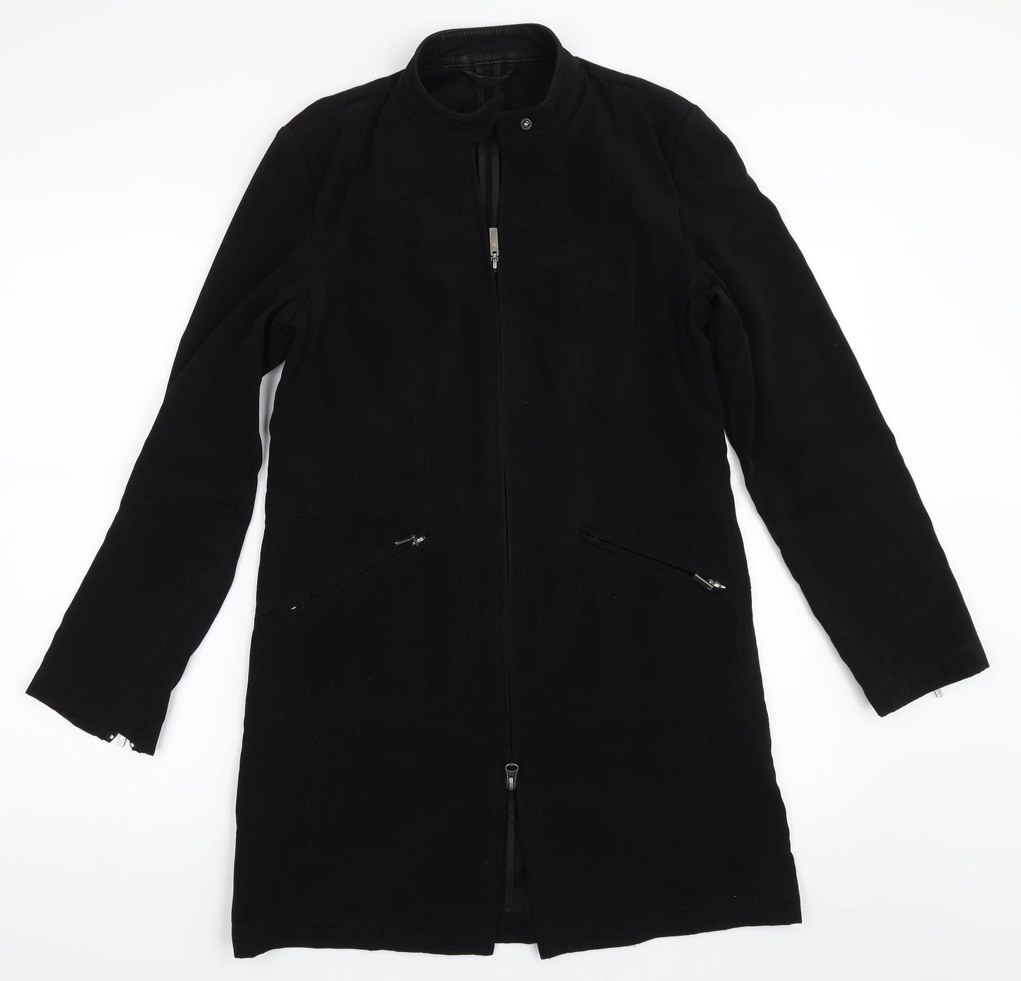 NEXT Womens Black   Overcoat Coat Size 6