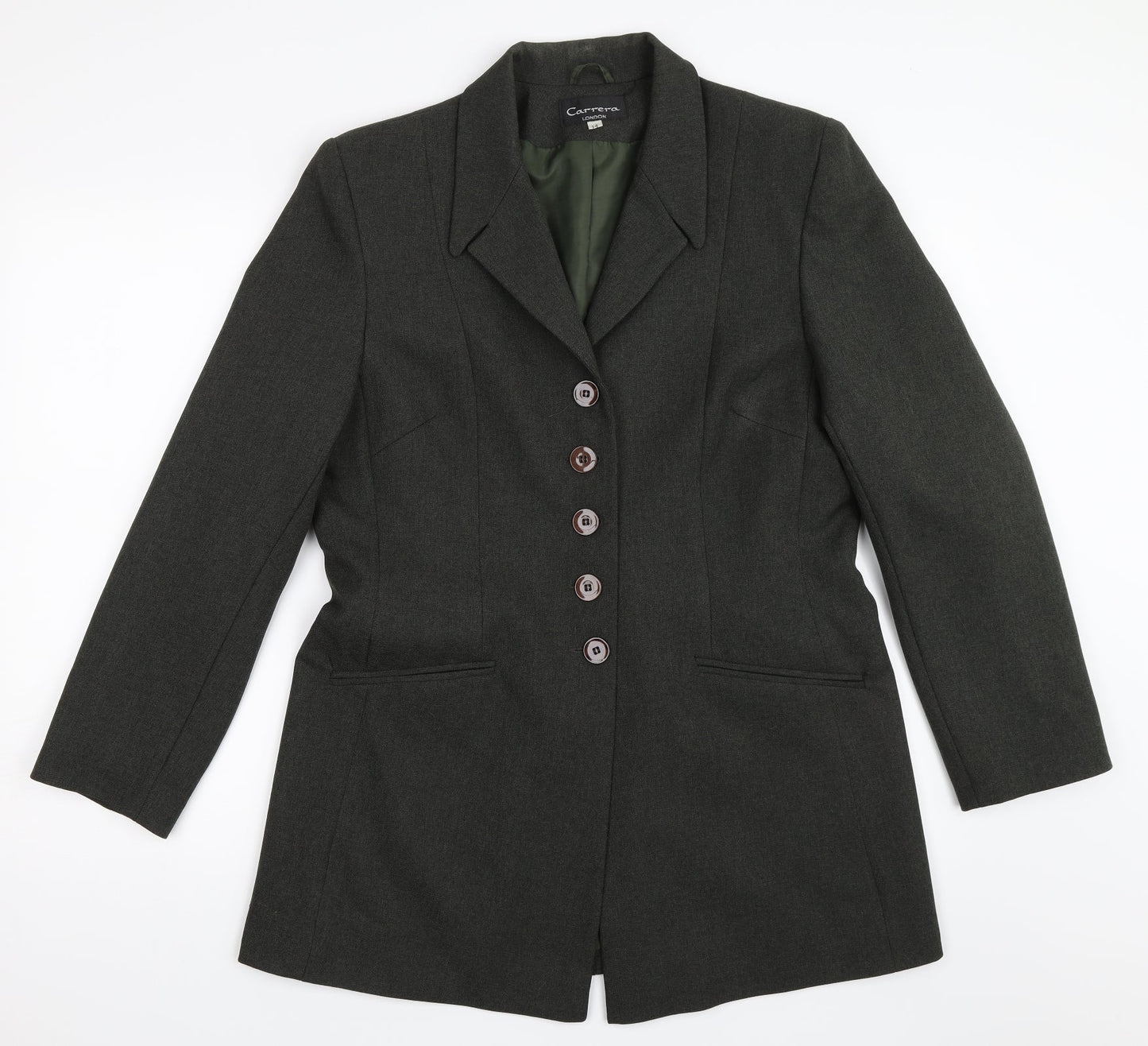 Carrera Womens Green   Jacket Blazer Size 14