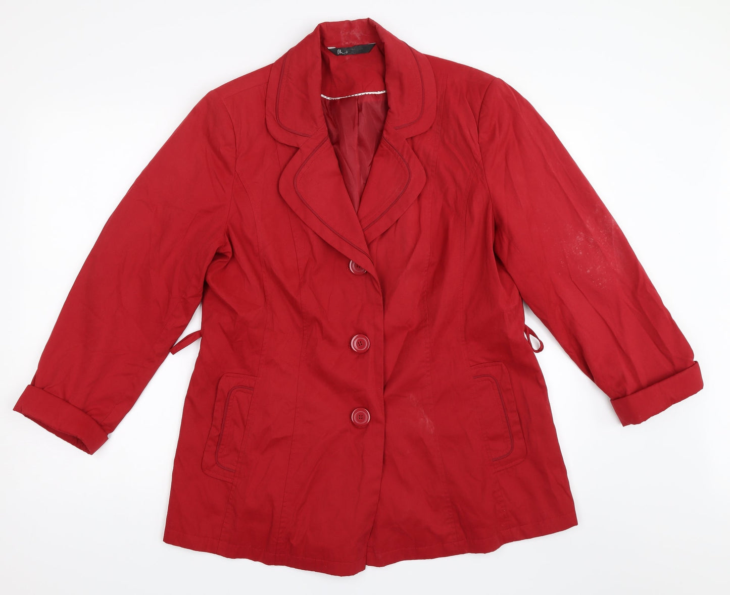 BHS Womens Red   Jacket Coat Size 16