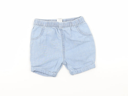 TU Baby Blue  Denim Cropped Trousers Size 6-9 Months