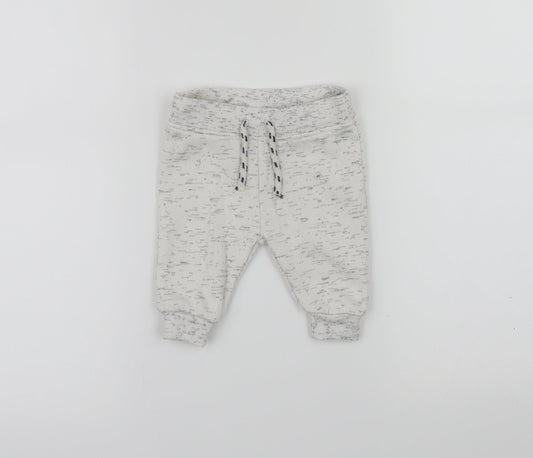 Primark Baby White   Jogger Trousers Size 0-3 Months
