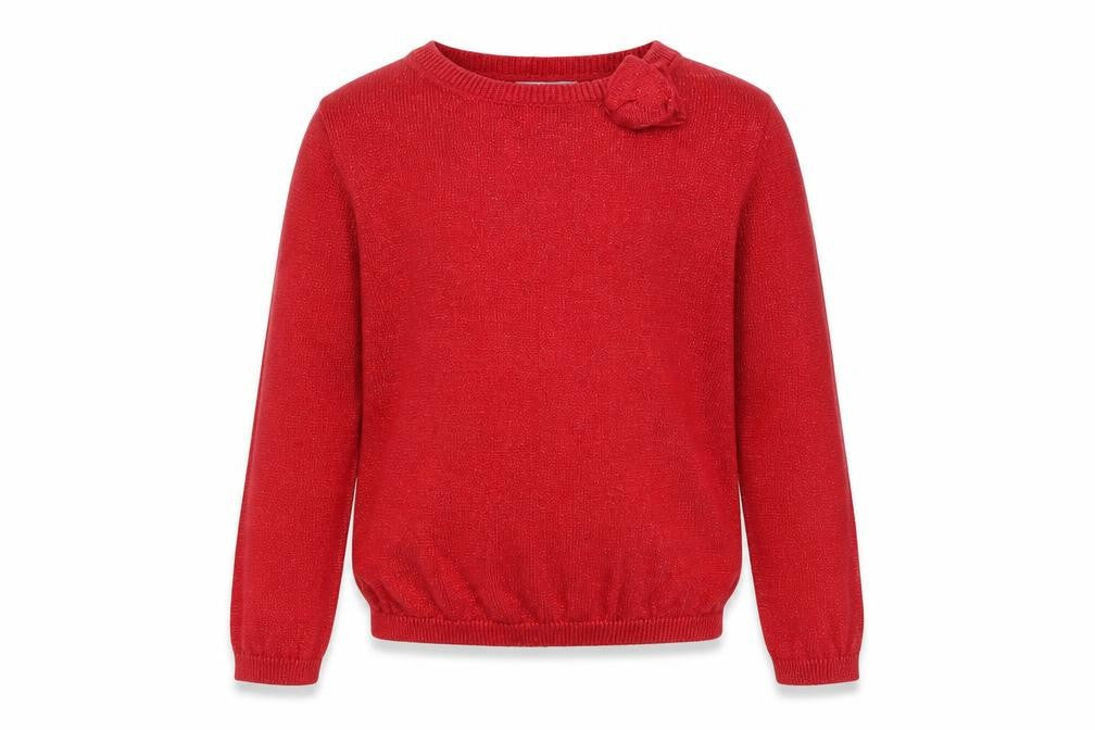 H&M Girls Red   Pullover Jumper Size 2 Years