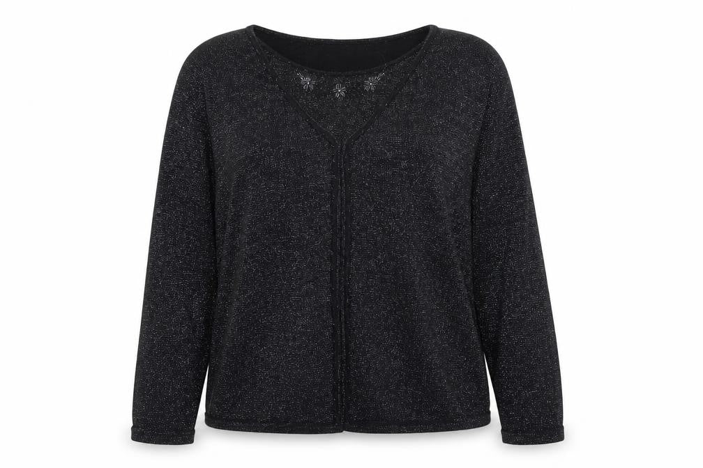 Bonmarché Womens Black Pullover Jumper Size L