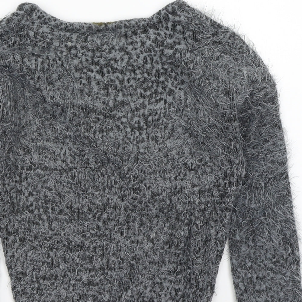 Club L Womens Grey   Pullover Jumper Size S