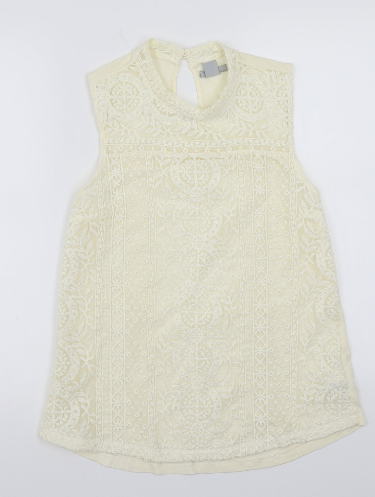 H&M Womens Beige   Basic T-Shirt Size S