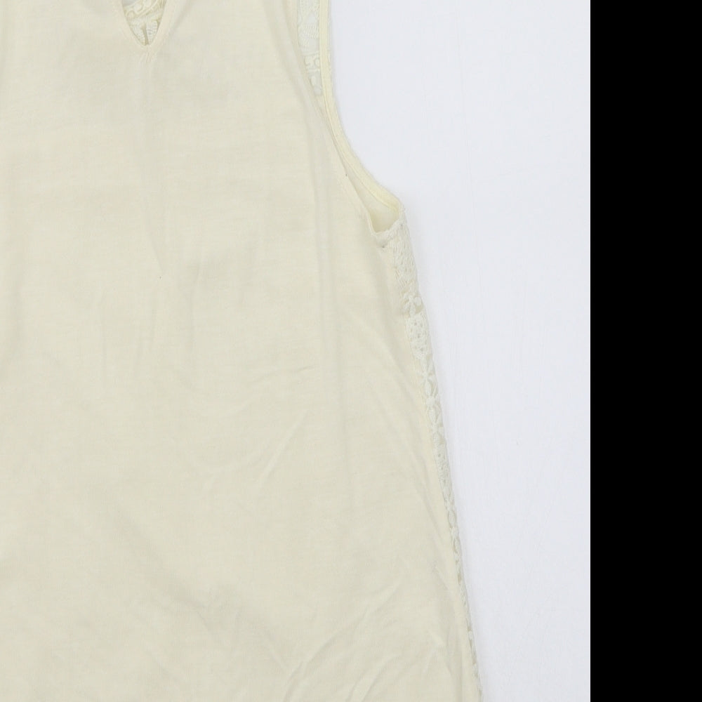H&M Womens Beige   Basic T-Shirt Size S