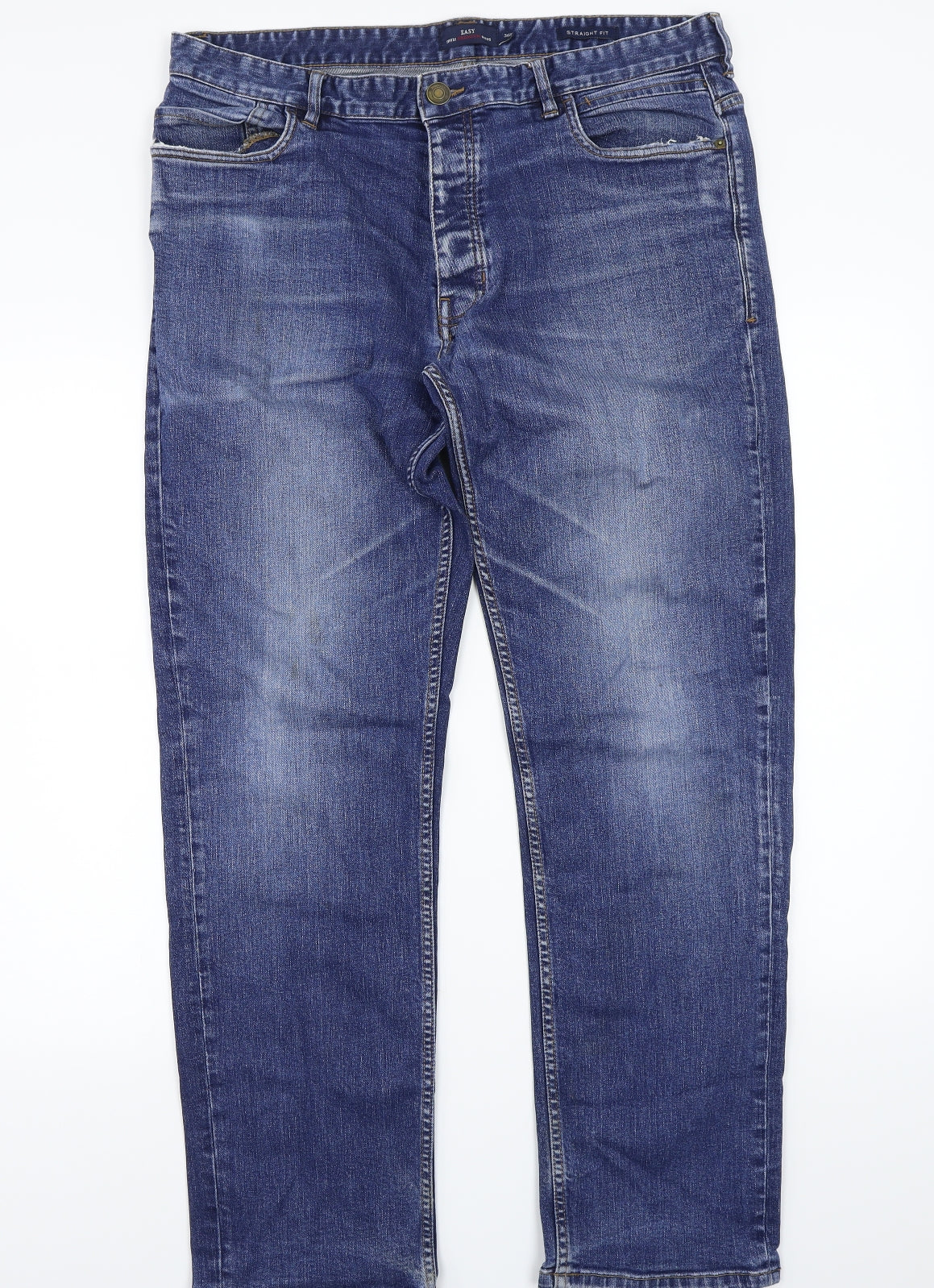 Easy Womens Blue   Straight Jeans Size 36 L30 in