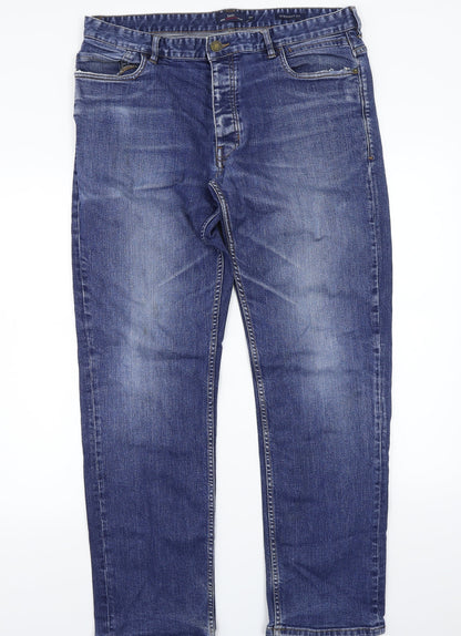 Preloved Easy Womens Blue   Straight Jeans Size 36 L30 in - Front