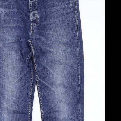 Preloved Easy Womens Blue   Straight Jeans Size 36 L30 in - Detail