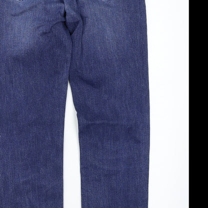 Preloved Easy Womens Blue   Straight Jeans Size 36 L30 in - Label