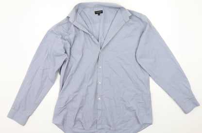 Preloved Taylor & Wright Mens Blue    Button-Up Size 17 - Front