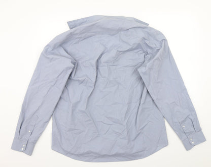 Preloved Taylor & Wright Mens Blue    Button-Up Size 17 - Back