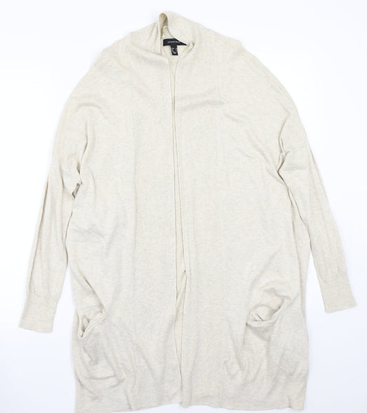 Primark Womens Beige   Cardigan Jumper Size 10